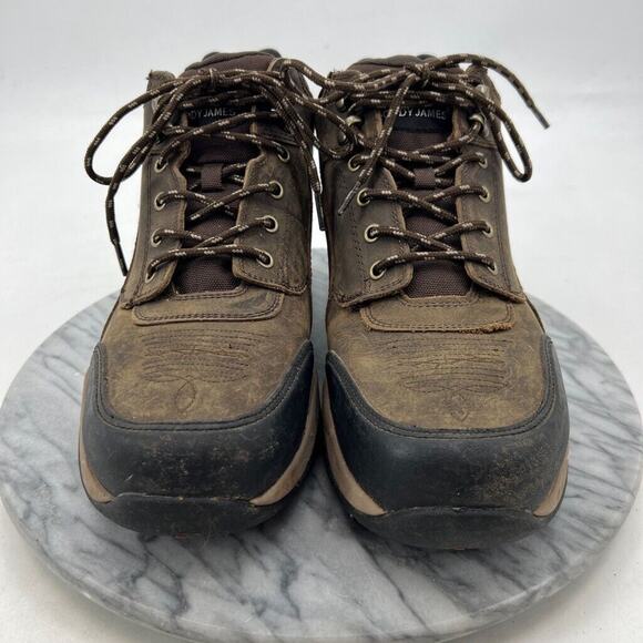 Cody James Mens 11 Boots Brown Work Lace Up Waterproof Mid Top Shoes BCJ0WR0W53